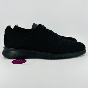 Cole Haan Men's 2.Zerogrand Stitchlite Black Wingtip Oxfords C28527 Size 9 M